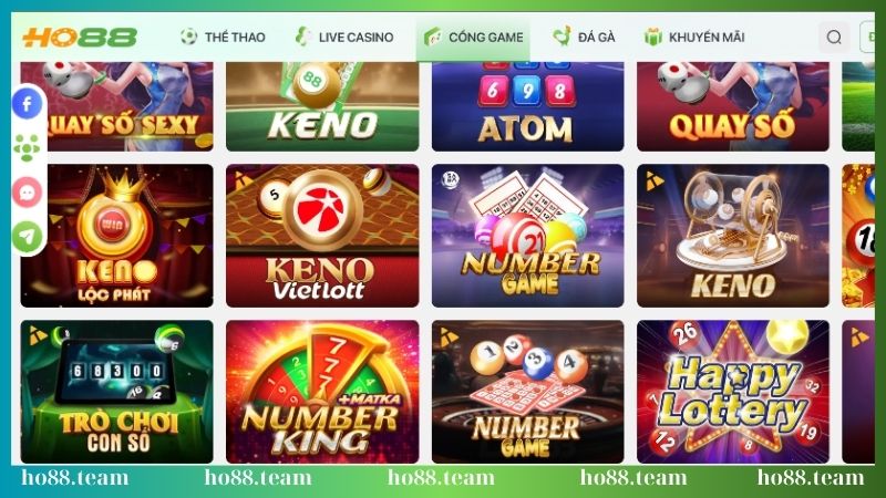 Quay số HO88 có gì?