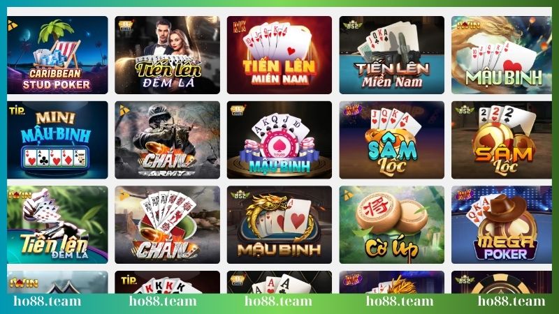 Trò chơi game bài hấp dẫn, thú vị