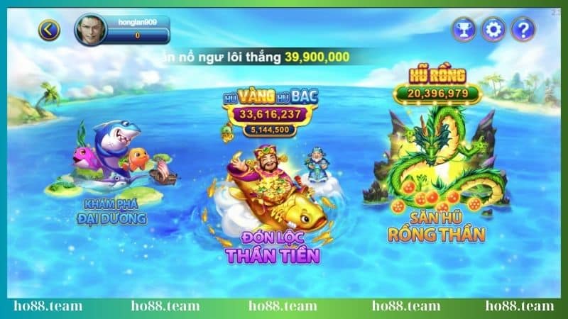 Giao diện game Tỷ Phú Đại Dương mượt như sunsilk