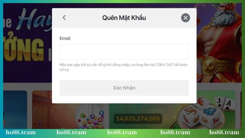 loi quen mat khau khi dang nhap