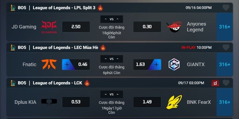 LOL là game thể thao điện tử thu hút hội viên