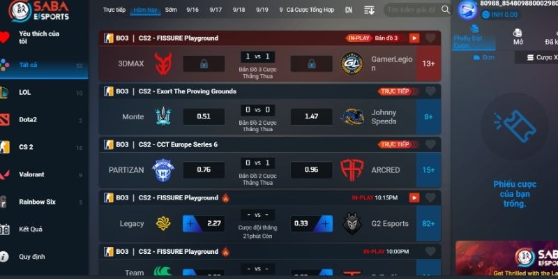 cá cược esports